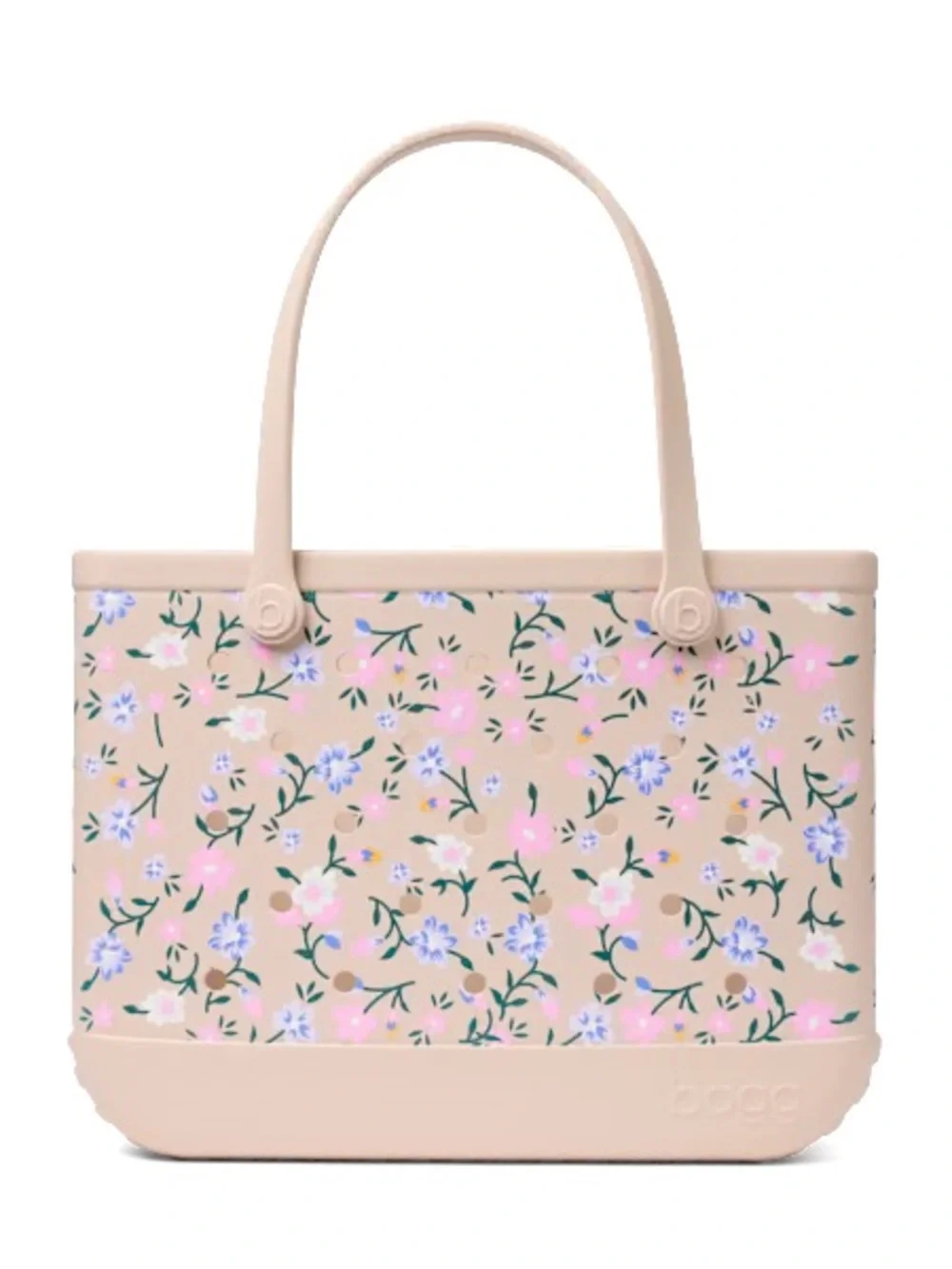 NWT BOGG BAG Floral-Print Tote in Blush Pink and Lavender Large